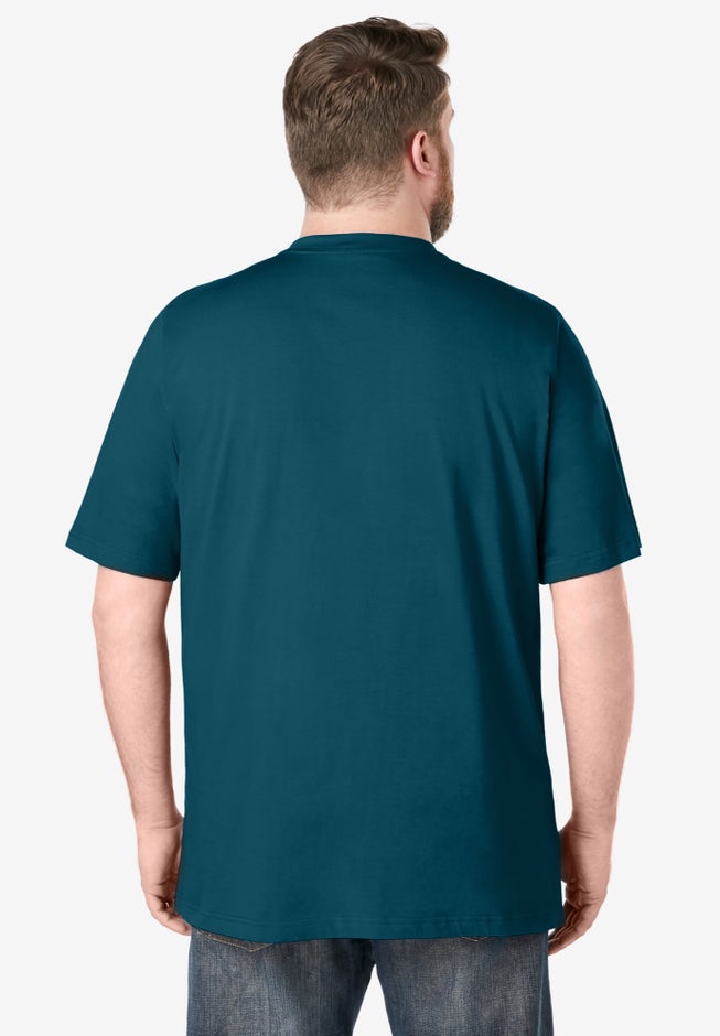 Heavyweight Short-Sleeve Henley Shirt image number 1