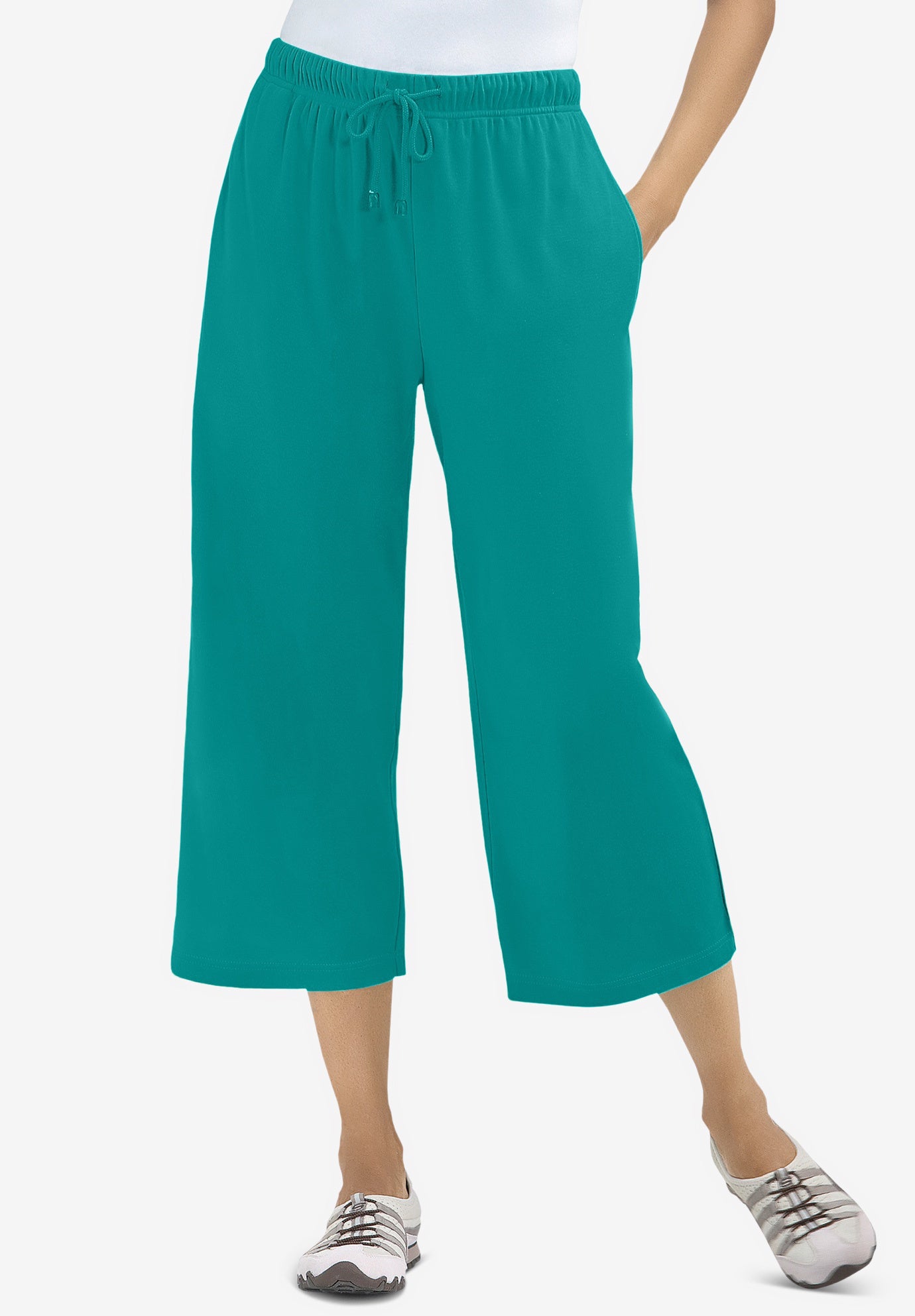 Sport-Knit Pull-On Capri Pants image number 0