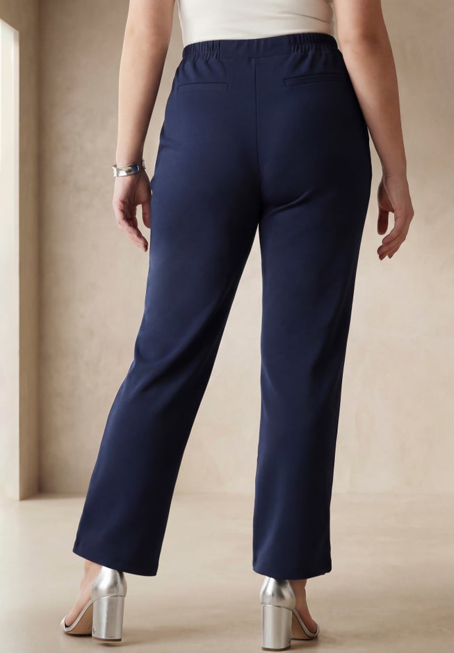 Stretch Knit Crepe Sailor Trouser image number 1