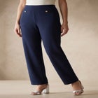 Stretch Knit Crepe Sailor Trouser image number null