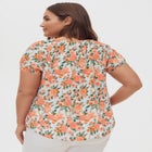 Keyhole Neckline Peasant Blouse image number null