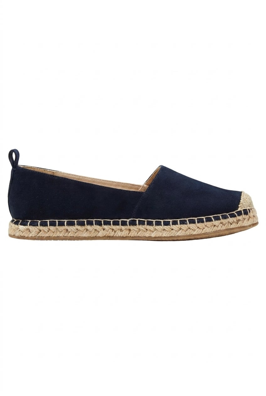 Faux Suede Slip-On Espadrille Flats image number 1