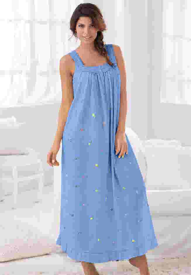 Long Embroidered Gown  image number 2