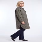 Button Front Long Shirt Jacket image number 2