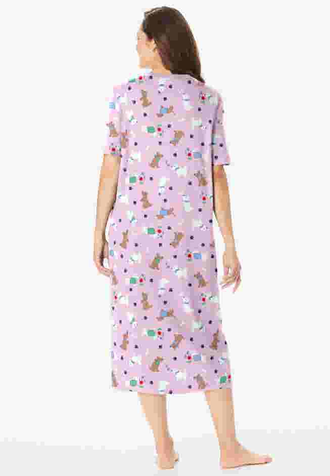 Long Print Sleepshirt image number 1