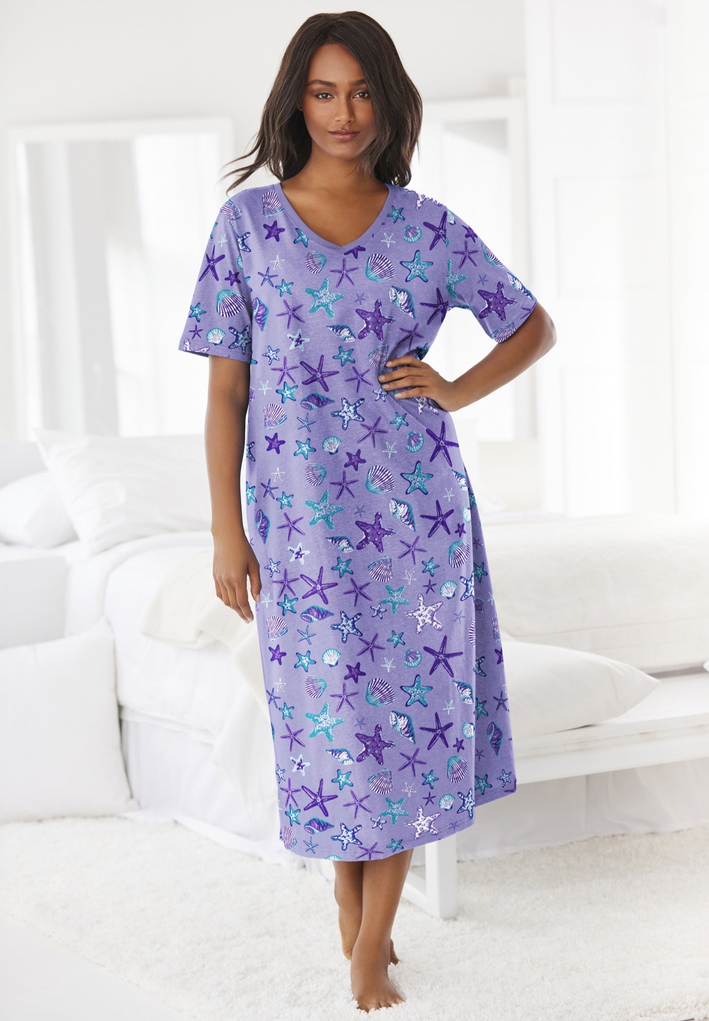 Long Print Sleepshirt image number 0