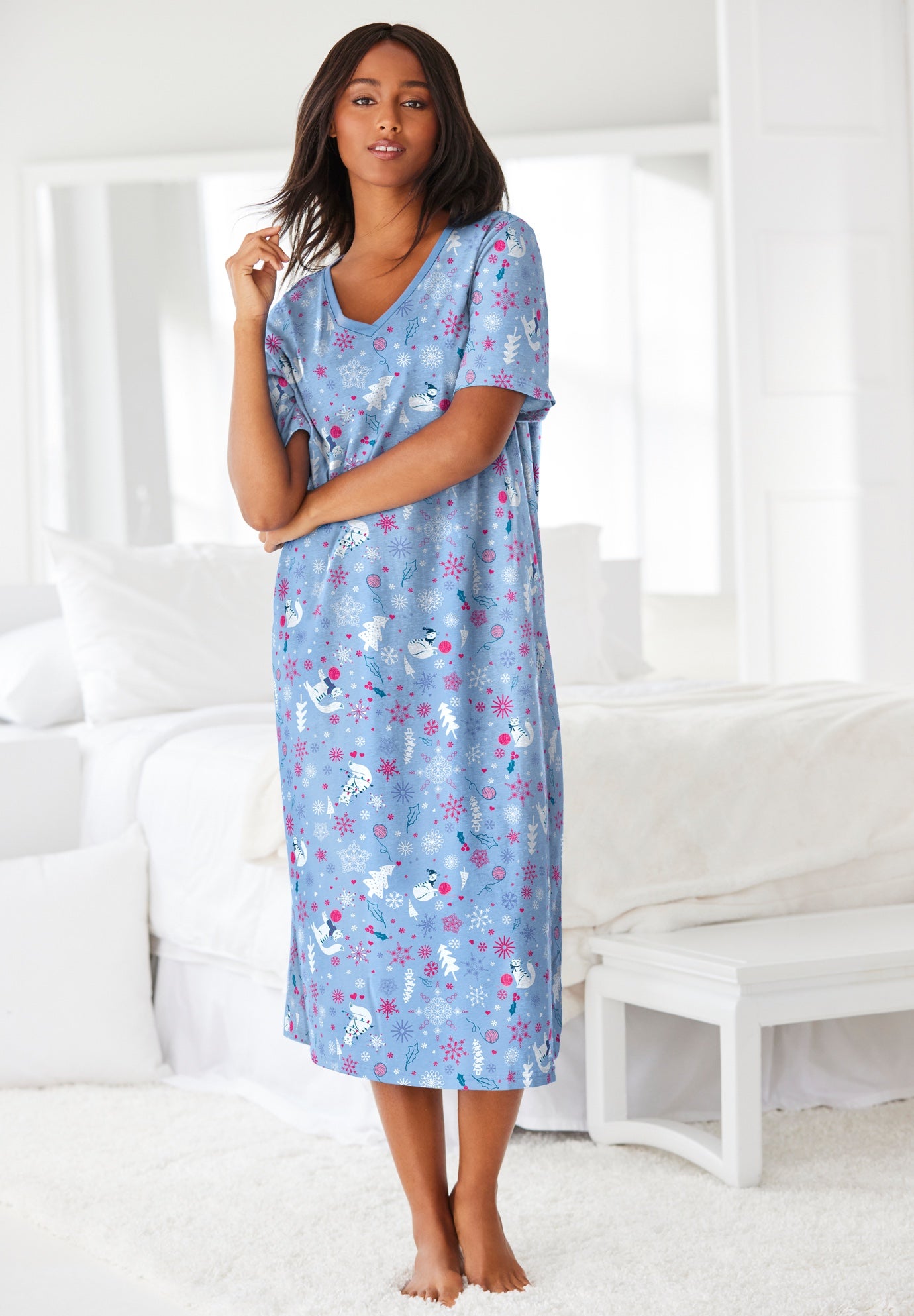 Long Print Sleepshirt image number 0