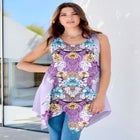 Handkerchief Hem Tunic Tank image number null