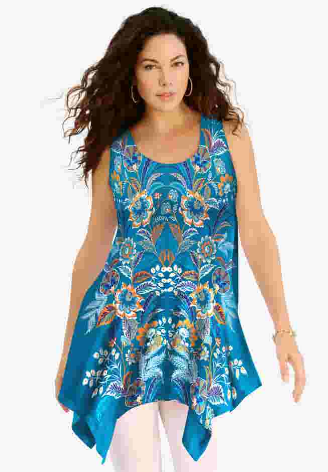 Handkerchief Hem Tunic Tank image number 0