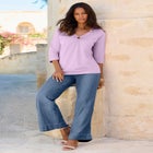 Ultimate Keyhole V Neck Tee image number null