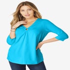 Ultimate Keyhole V Neck Tee image number null