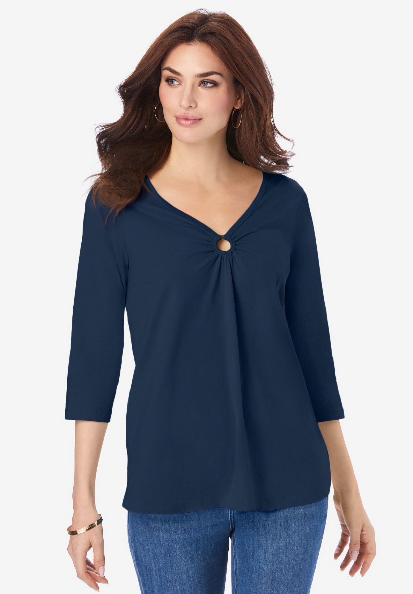 Ultimate Keyhole V Neck Tee image number 0