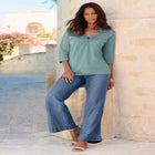 Ultimate Keyhole V Neck Tee image number null