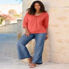 Ultimate Keyhole V Neck Tee image number null