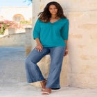 Ultimate Keyhole V Neck Tee image number null