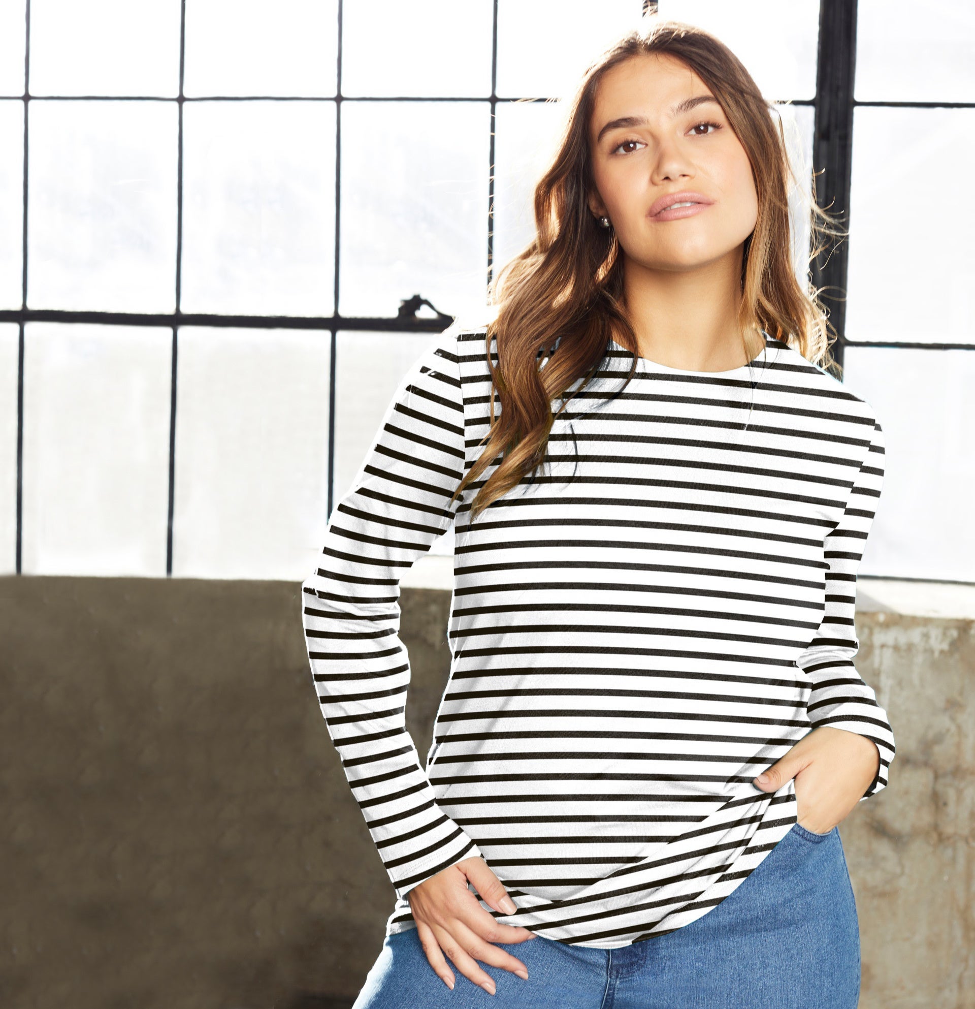 Long-Sleeve Crewneck One + Only Tee image number 0