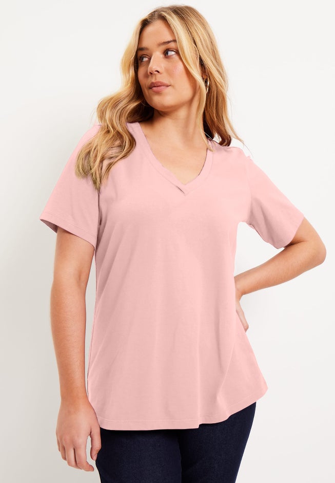 Short-Sleeve V-Neck One + Only Tee image number 4