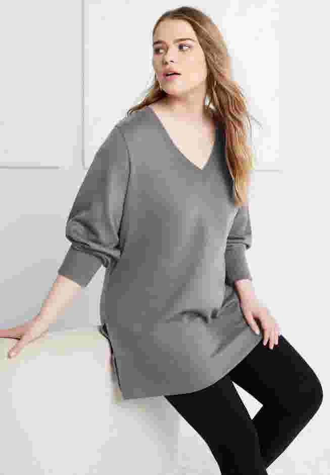 V-Neck French Terry Sweatshirt image number 0