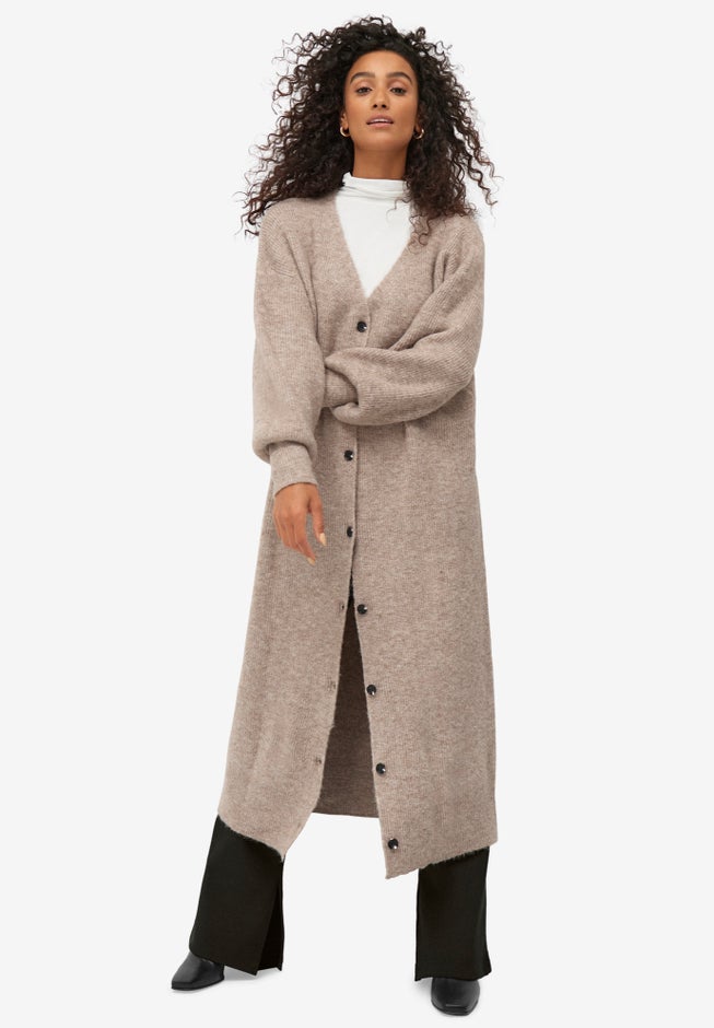 Button Front Duster Cardigan image number null