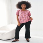 Knit Bootcut Pants With Pockets image number null