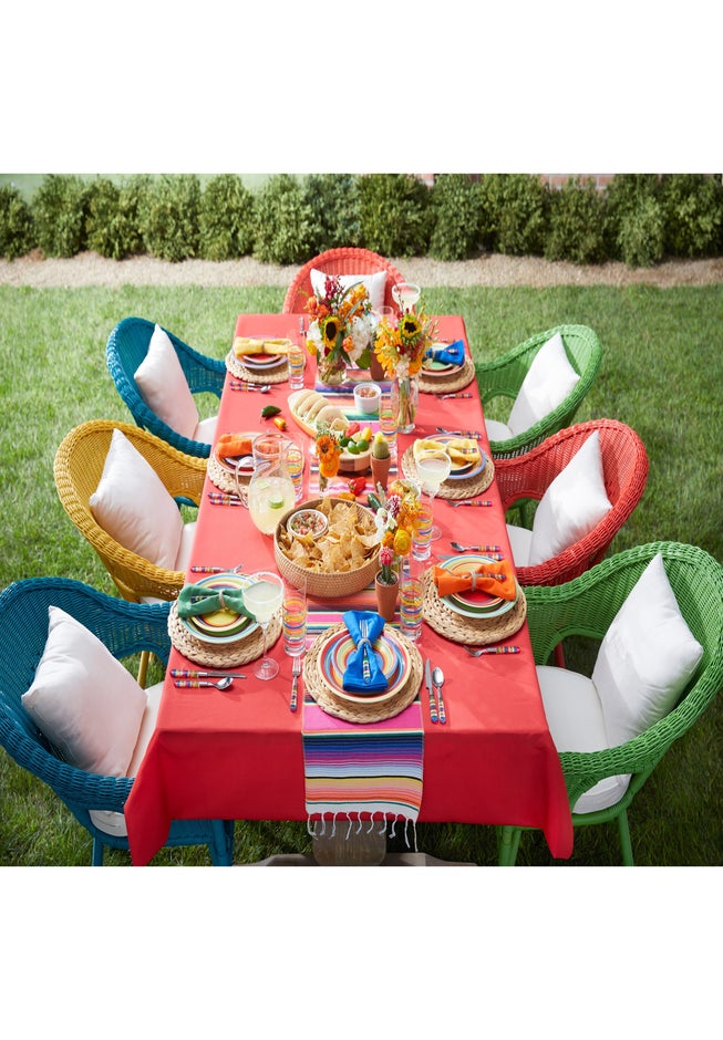 Roma Hand-Woven Resin Wicker Stacking Chair image number 2