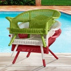 Roma Hand-Woven Resin Wicker Stacking Chair image number null