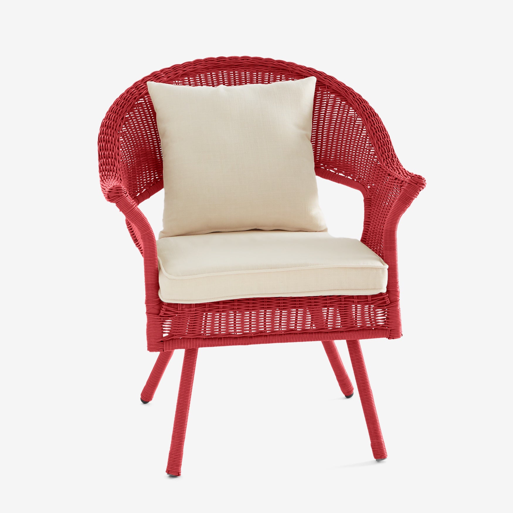 Roma Hand-Woven Resin Wicker Stacking Chair image number 0