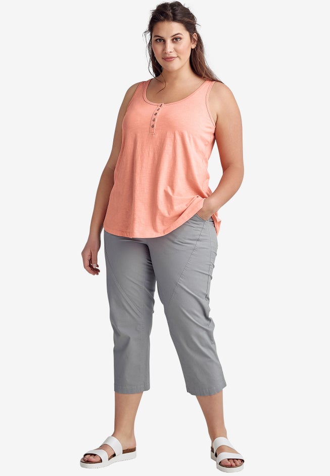 Knit Henley Tank image number 3