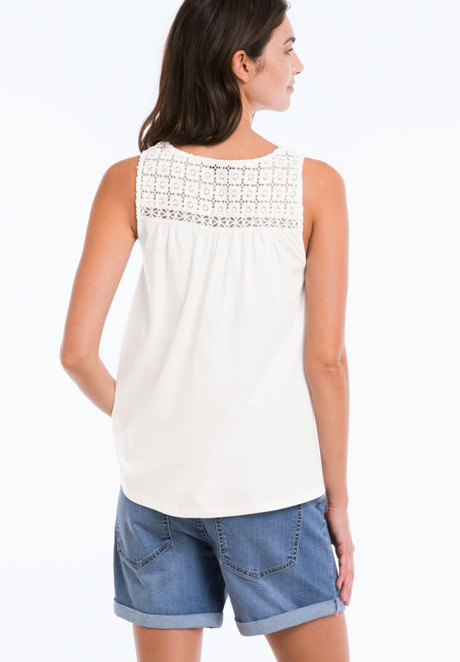 Crochet Lace Tank image number 1