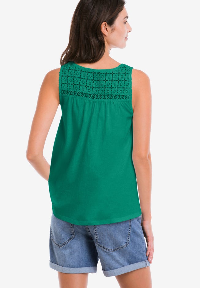 Crochet Lace Tank image number 1