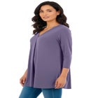 Banded V-neck Blouse image number null