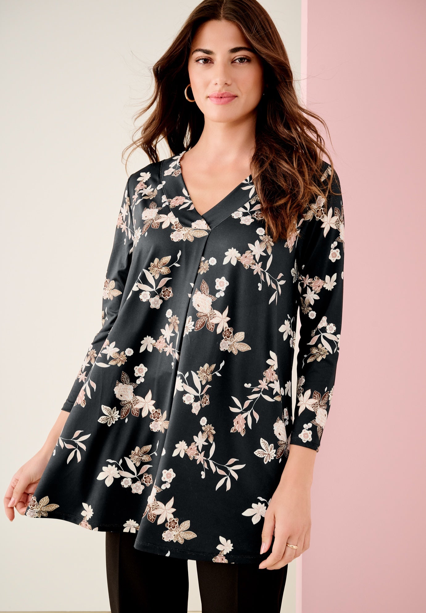 Banded V-neck Blouse image number 0