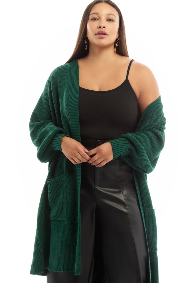 Open-Front Cardigan image number 3