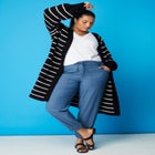 Open-Front Cardigan image number null