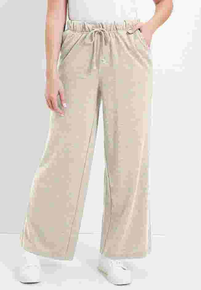 French Terry Wide-Leg Pant image number 0