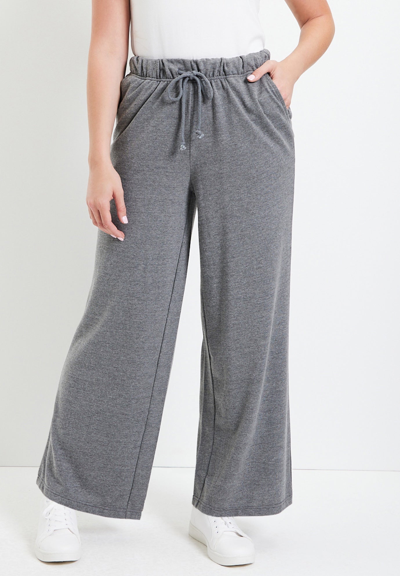 French Terry Wide-Leg Pant image number 0