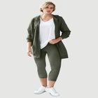 Knit Capri Leggings image number null