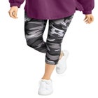 Cotton Spandex Capri Length Leggings image number null