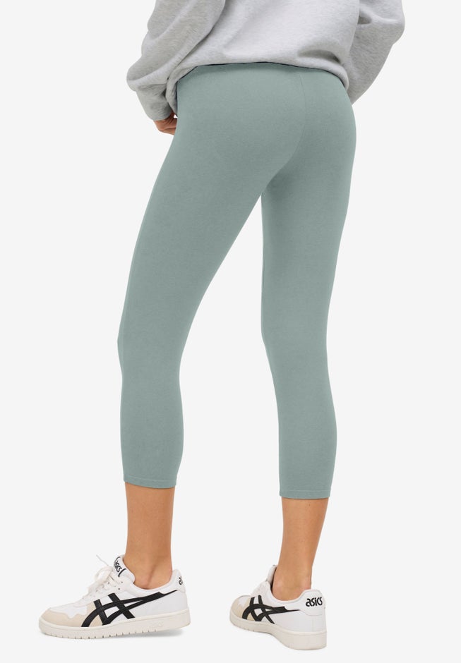 Knit Capri Leggings image number 1
