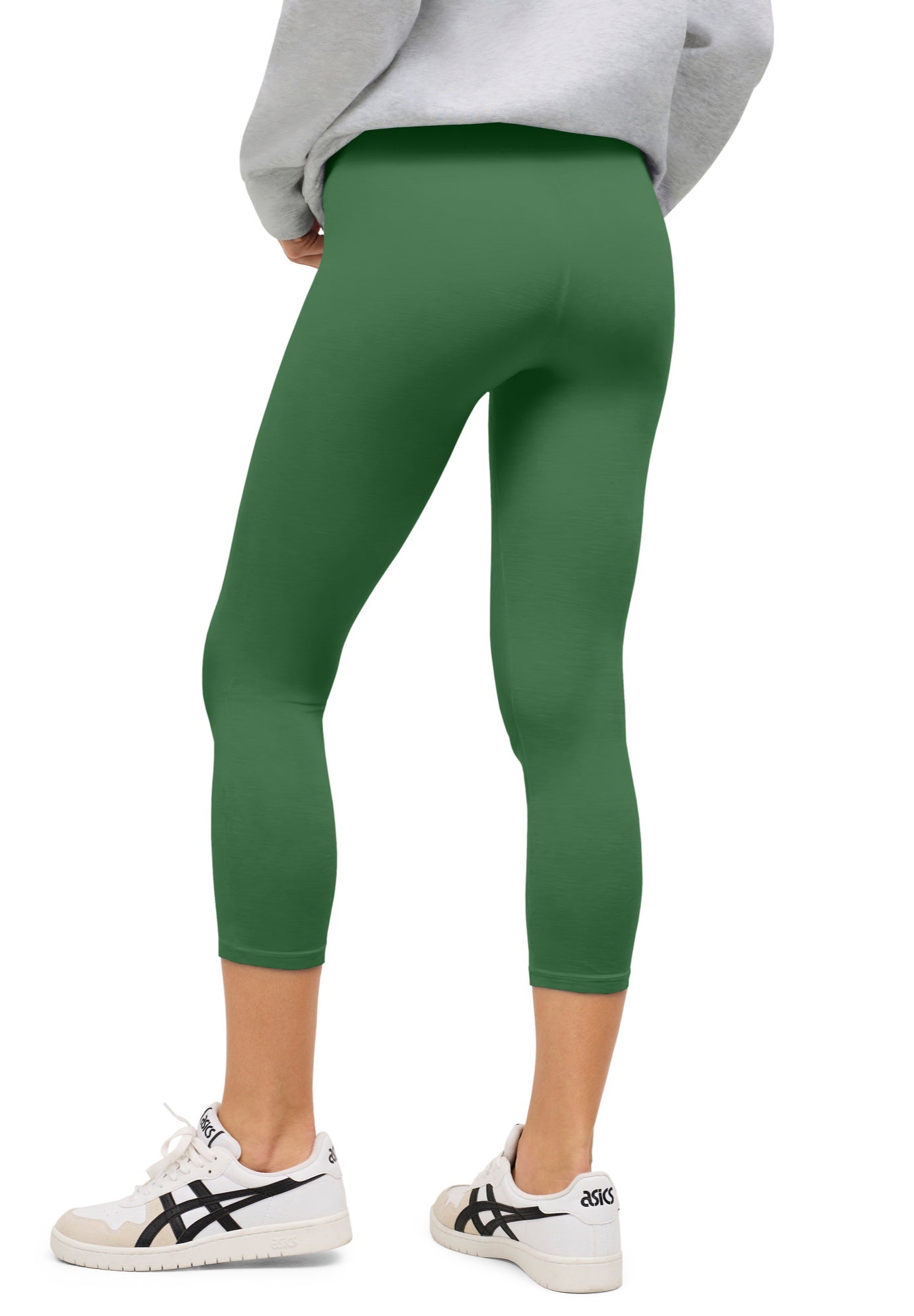 Cotton Spandex Capri Length Leggings image number 1