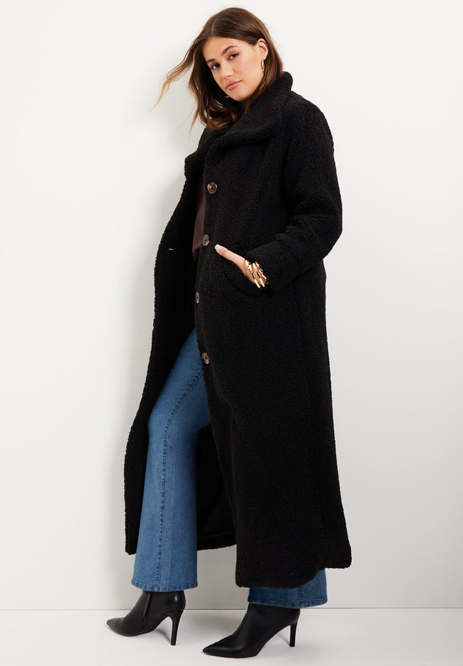 Maxi Teddy Fleece Coat image number 4