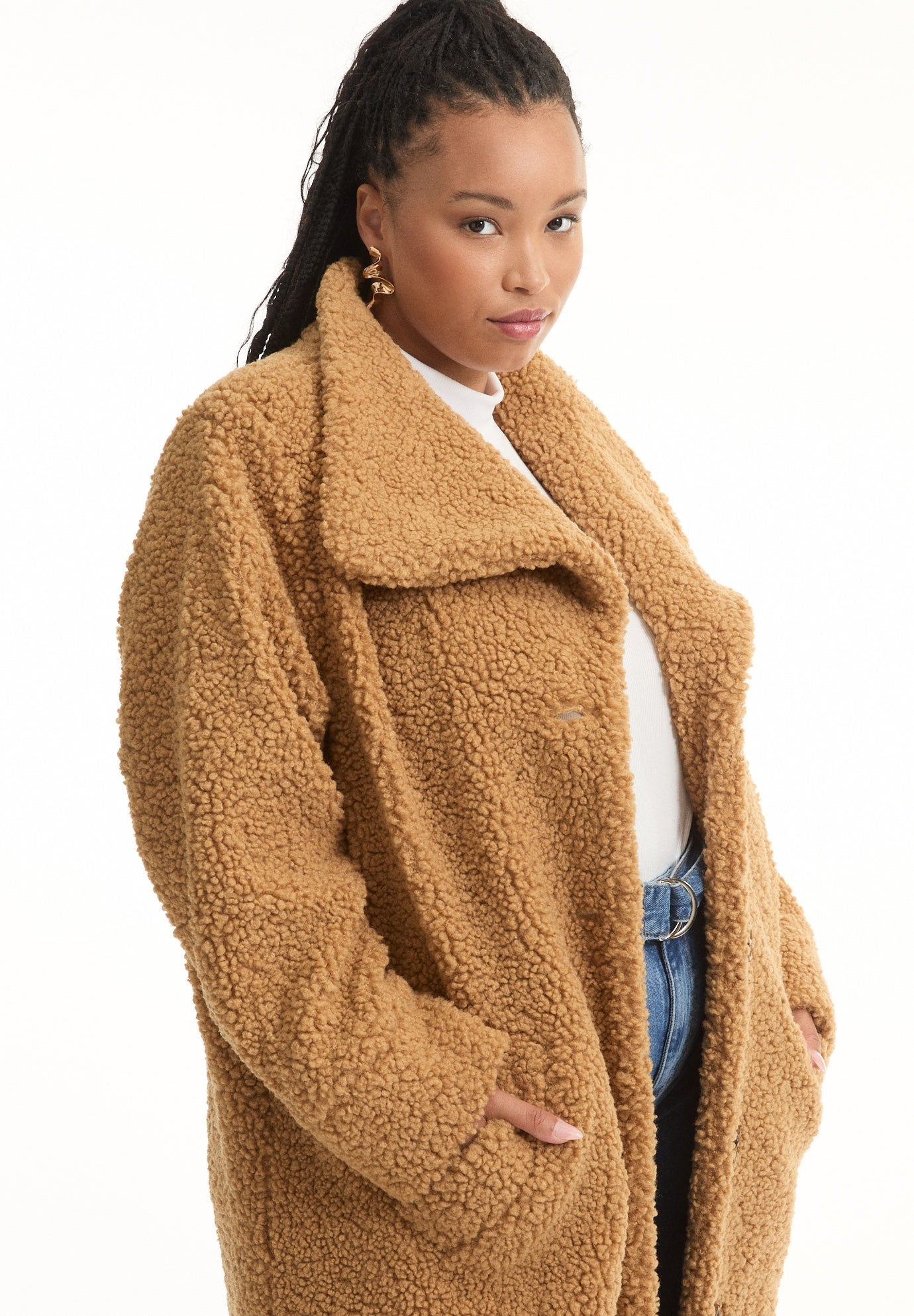 Maxi Teddy Fleece Coat image number 2