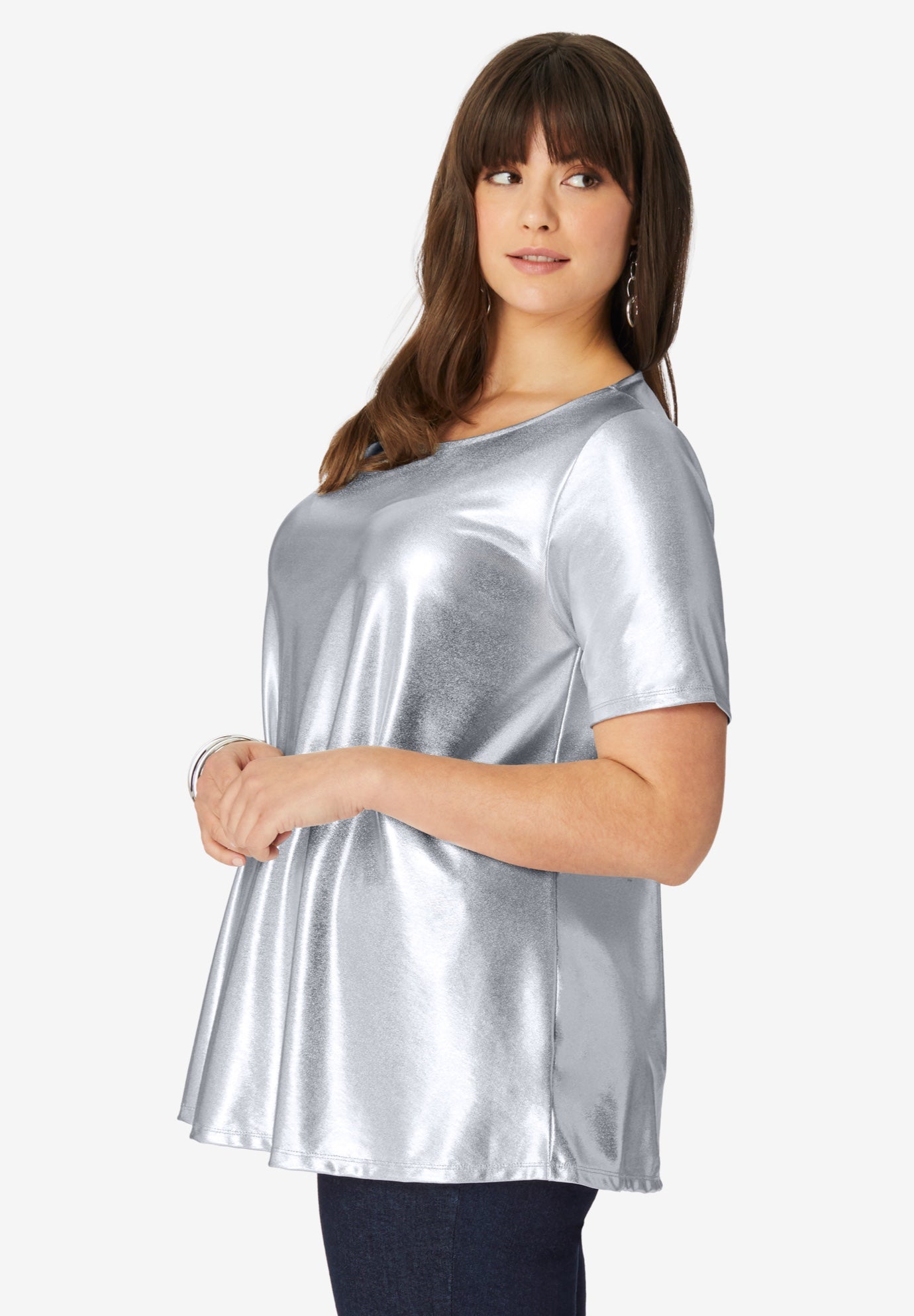 Metallic Swing Tee image number 2