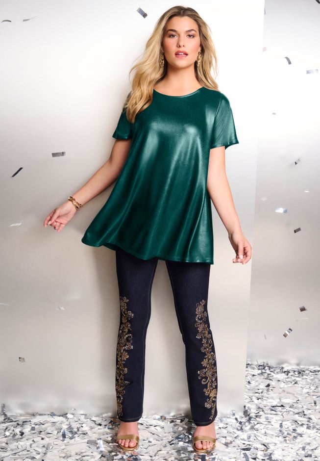 Metallic Swing Tee image number 1