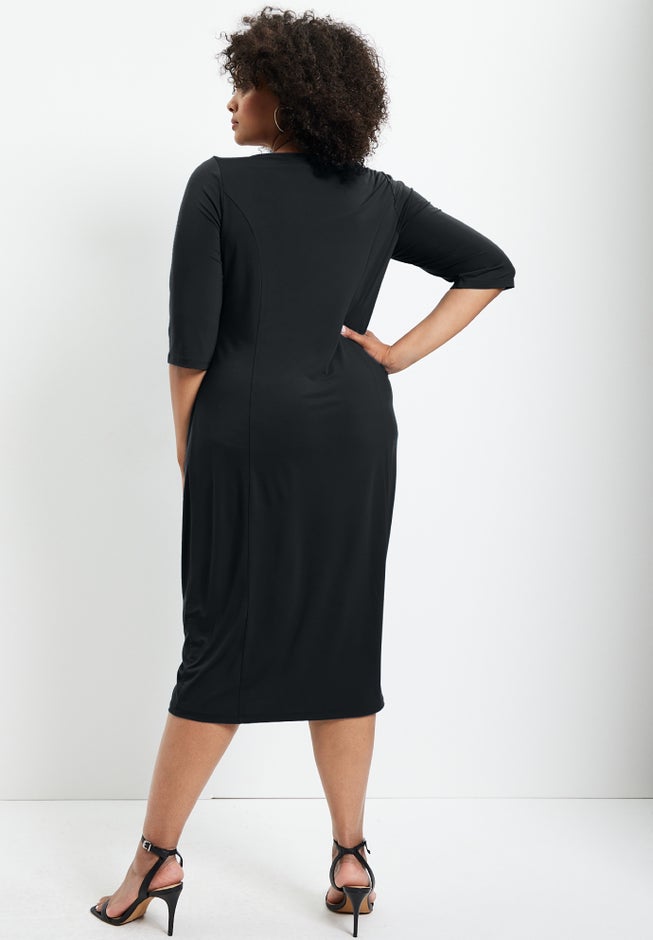 Ruched Detail Midi Dress image number 1