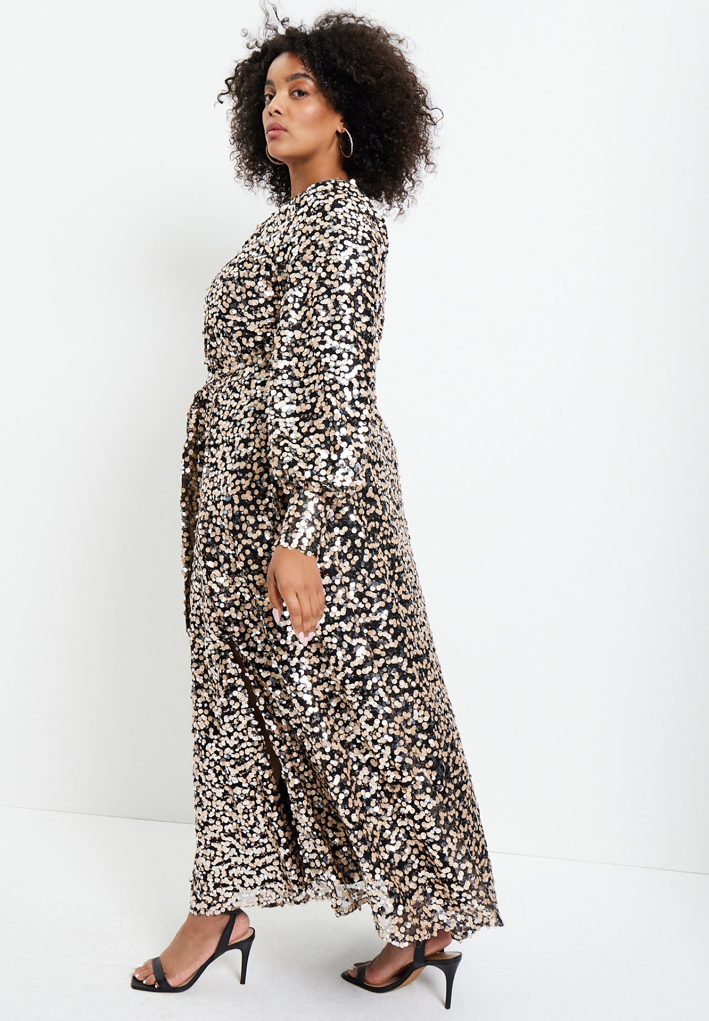 Evyre Side Slit Sequin Dress image number 2