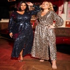 Evyre Side Slit Sequin Dress image number null