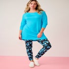 Draped Raglan Sleeve Top image number null