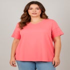Openwork Trim Short Sleeve Top image number null