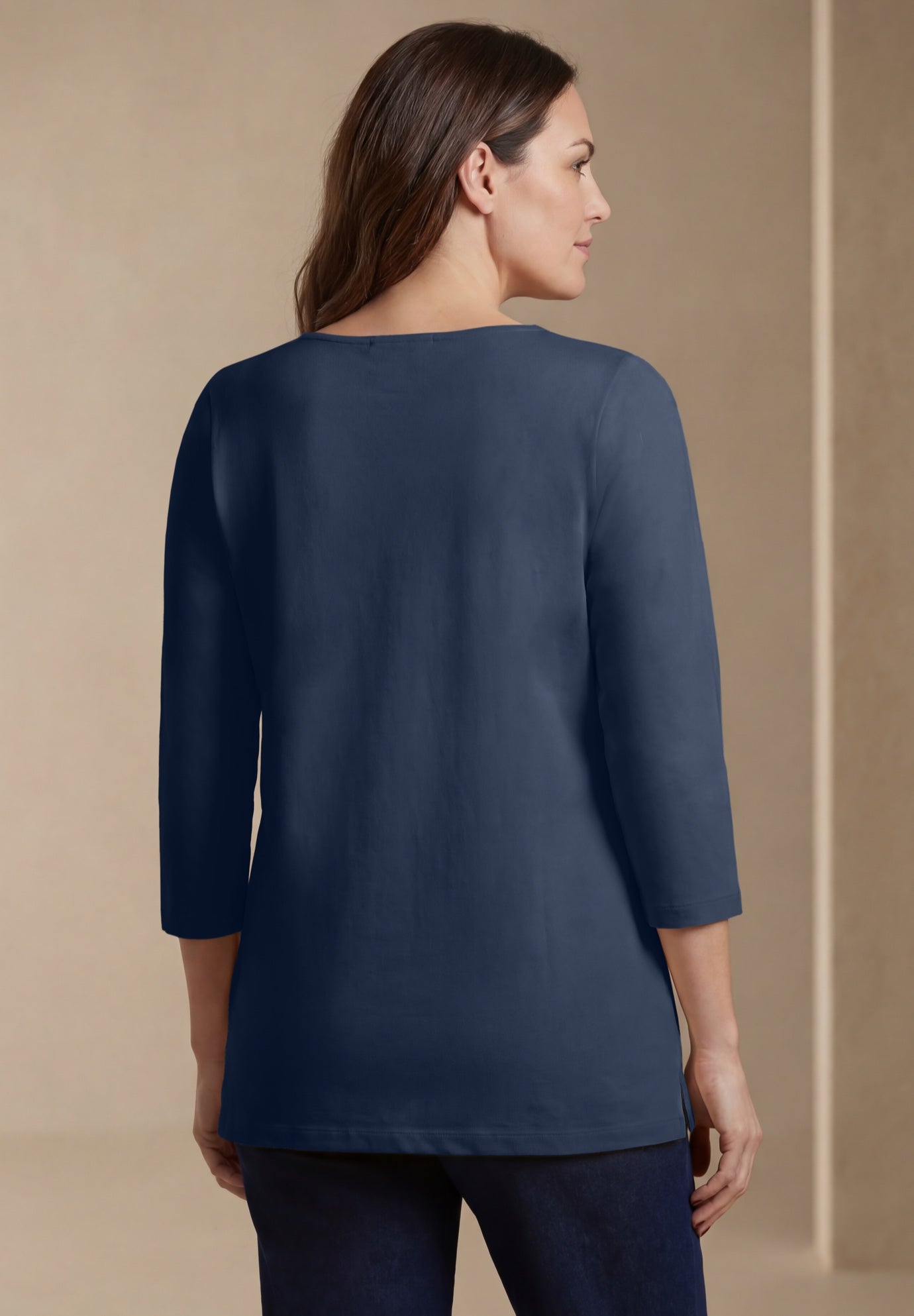 Crochet Trim Boatneck Tunic image number 2